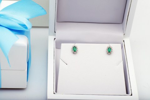 Złote kolczyki KXD0757 - Diament Złote kolczyki KXD0757 - Diament
