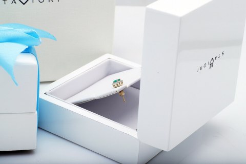 Złote kolczyki KXD0757 - Diament Złote kolczyki KXD0757 - Diament