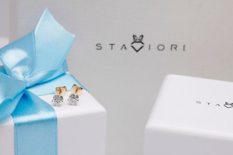 Złote kolczyki KXD2500 - Diament Złote kolczyki KXD2500 - Diament