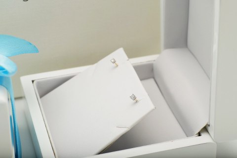 Złote kolczyki KXD2555 - Diament Złote kolczyki KXD2555 - Diament
