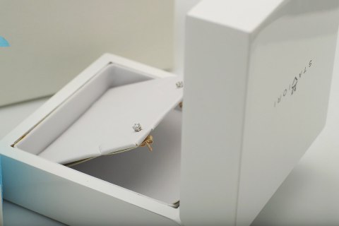 Złote kolczyki KXD2555 - Diament Złote kolczyki KXD2555 - Diament