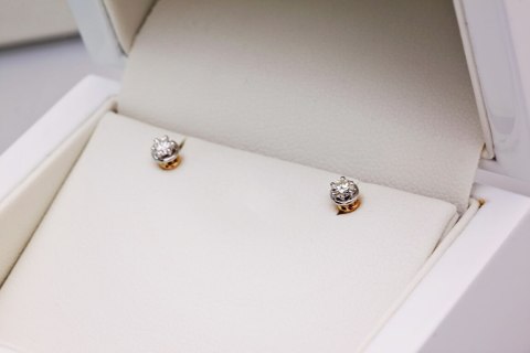 Złote kolczyki KXD5433 - Diament Złote kolczyki KXD5433 - Diament