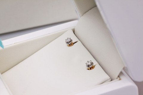 Złote kolczyki KXD5433 - Diament Złote kolczyki KXD5433 - Diament