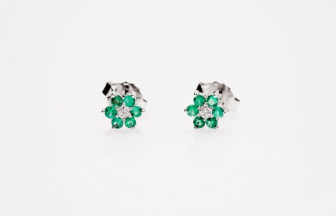 Złote kolczyki KBD0947 - Diament Złote kolczyki KBD0947 - Diament