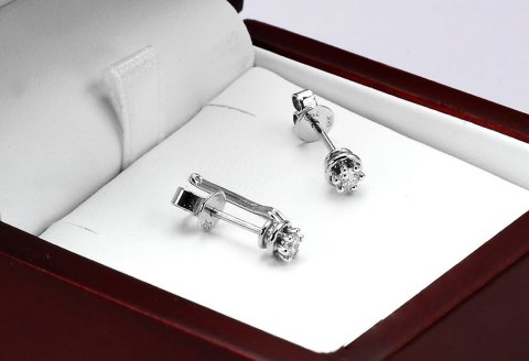 Złote kolczyki KBD1594 - Diament Złote kolczyki KBD1594 - Diament