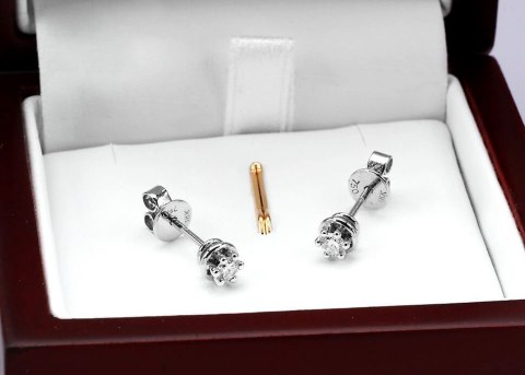 Złote kolczyki KBD1594 - Diament Złote kolczyki KBD1594 - Diament