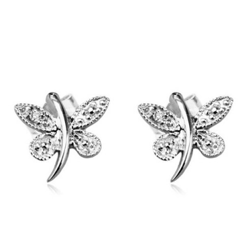 Złote kolczyki KBD1897 - Diament Złote kolczyki KBD1897 - Diament