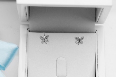Złote kolczyki KBD1897 - Diament Złote kolczyki KBD1897 - Diament