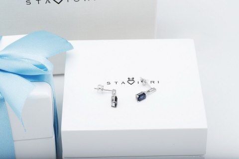 Złote kolczyki KBD1924S - Diament Złote kolczyki KBD1924S - Diament
