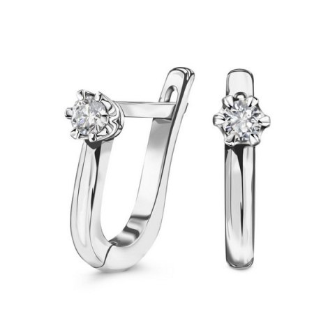 Złote kolczyki KBD2187 - Diament Złote kolczyki KBD2187 - Diament