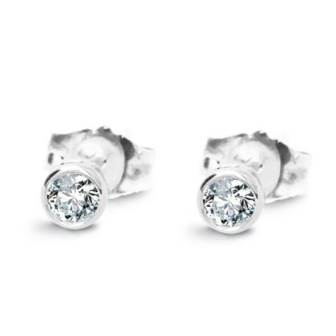 Złote kolczyki KBD2556 - Diament Złote kolczyki KBD2556 - Diament
