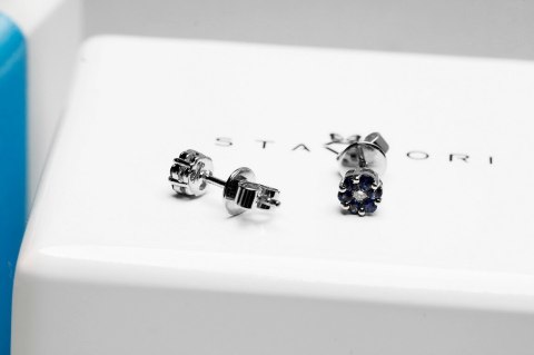 Złote kolczyki KBD3517 - Diament Złote kolczyki KBD3517 - Diament