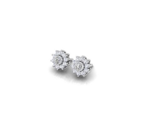Złote kolczyki KBD5224 - Diament Złote kolczyki KBD5224 - Diament