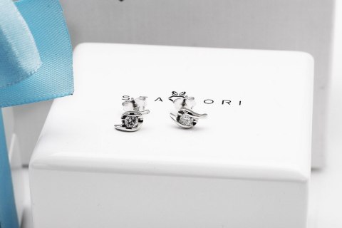 Złote kolczyki KBD5523 - Diament Złote kolczyki KBD5523 - Diament