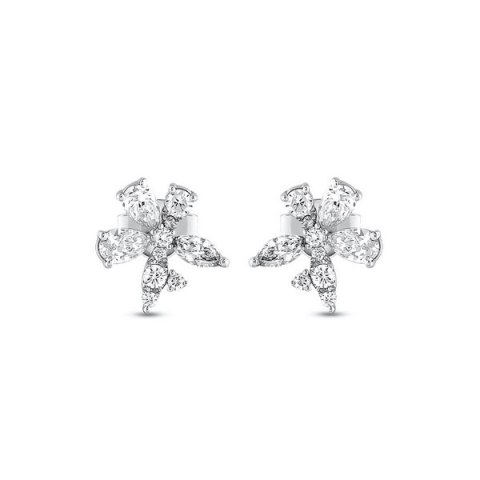 Złote kolczyki KBD6093 - Diament Złote kolczyki KBD6093 - Diament