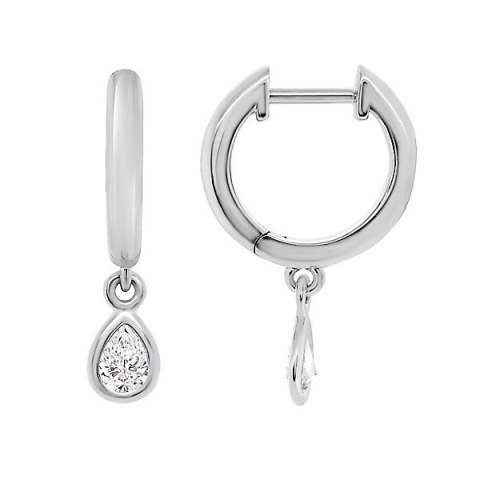 Złote kolczyki KBD6347 - Diament Złote kolczyki KBD6347 - Diament