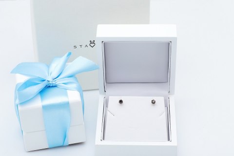 Złote kolczyki KRD1594B - Diament Złote kolczyki KRD1594B - Diament