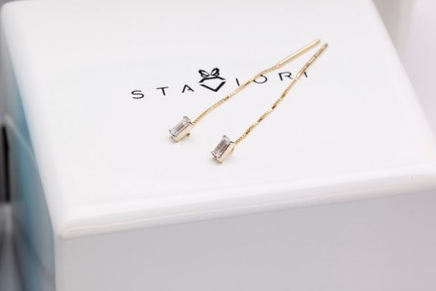 Złote kolczyki KYD0006 - Diament Złote kolczyki KYD0006 - Diament