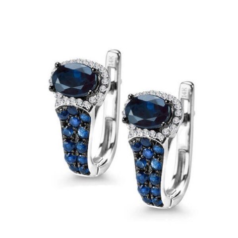 Złote kolczyki KZC5300 - Diament Złote kolczyki KZC5300 - Diament