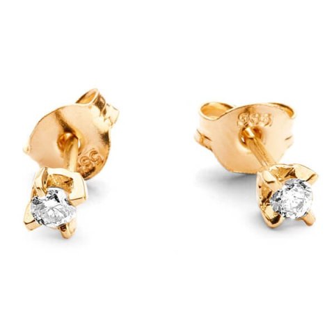 Złote kolczyki KZD0632 - Diament Złote kolczyki KZD0632 - Diament