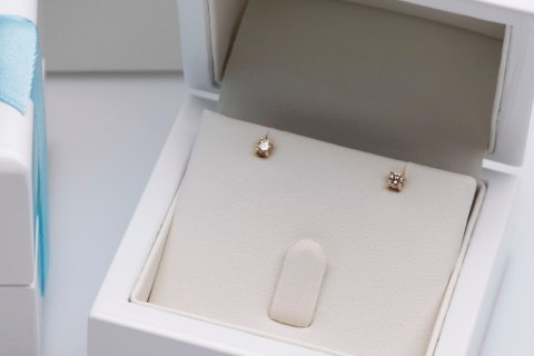 Złote kolczyki KZD0632 - Diament Złote kolczyki KZD0632 - Diament