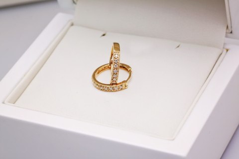 Złote kolczyki KZD1714 - Diament Złote kolczyki KZD1714 - Diament
