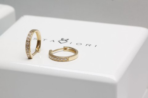 Złote kolczyki KZD1714 - Diament Złote kolczyki KZD1714 - Diament