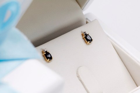 Złote kolczyki KZD2296 - Diament Złote kolczyki KZD2296 - Diament