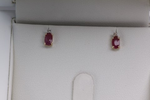 Złote kolczyki KZD2298 - Diament Złote kolczyki KZD2298 - Diament