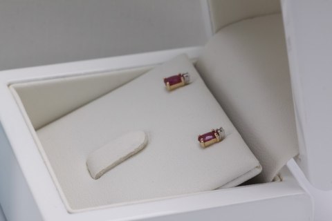 Złote kolczyki KZD2298 - Diament Złote kolczyki KZD2298 - Diament