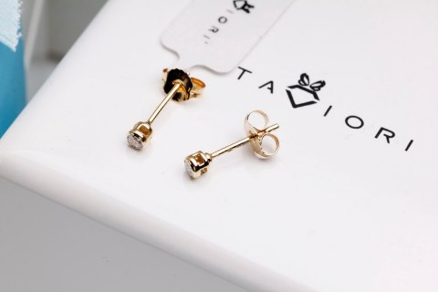 Złote kolczyki KZD2556 - Diament Złote kolczyki KZD2556 - Diament