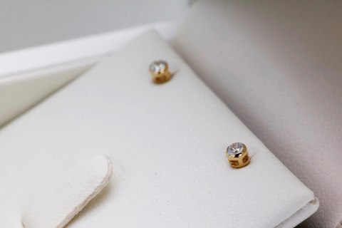 Złote kolczyki KZD2556 - Diament Złote kolczyki KZD2556 - Diament