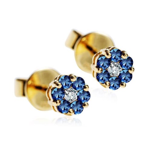 Złote kolczyki KZD3517 - Diament Złote kolczyki KZD3517 - Diament