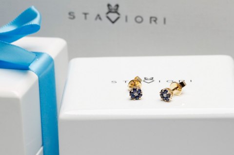 Złote kolczyki KZD3517 - Diament Złote kolczyki KZD3517 - Diament