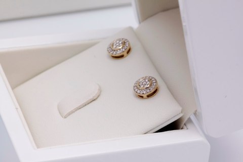 Złote kolczyki KZD3876 - Diament Złote kolczyki KZD3876 - Diament