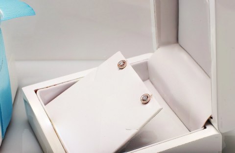 Złote kolczyki KZD5010M - Diament Złote kolczyki KZD5010M - Diament