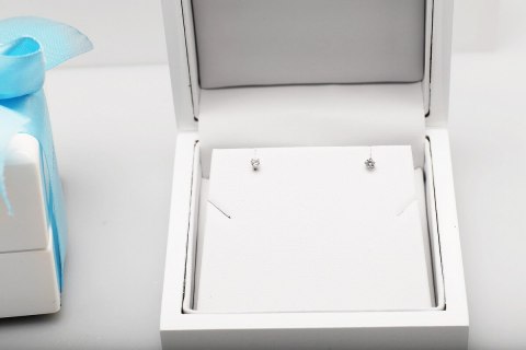 Złote kolczyki KZD5015M - Diament Złote kolczyki KZD5015M - Diament