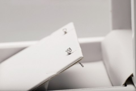 Złote kolczyki KZD5015M - Diament Złote kolczyki KZD5015M - Diament