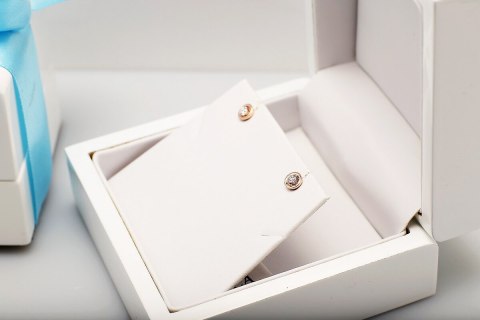 Złote kolczyki KZD5015M - Diament Złote kolczyki KZD5015M - Diament