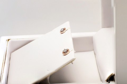 Złote kolczyki KZD5015M - Diament Złote kolczyki KZD5015M - Diament