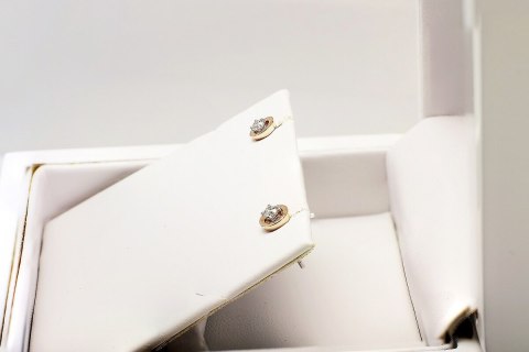 Złote kolczyki KZD5015M - Diament Złote kolczyki KZD5015M - Diament