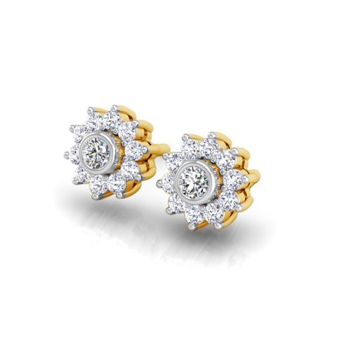 Złote kolczyki KZD5224 - Diament Złote kolczyki KZD5224 - Diament