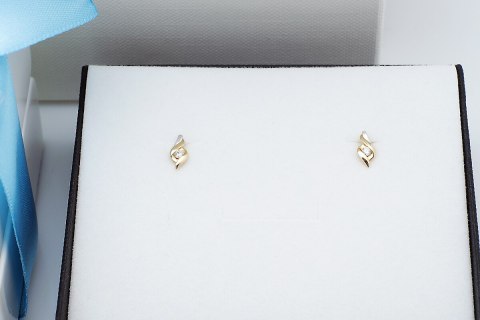 Złote kolczyki KZD5720 - Diament Złote kolczyki KZD5720 - Diament