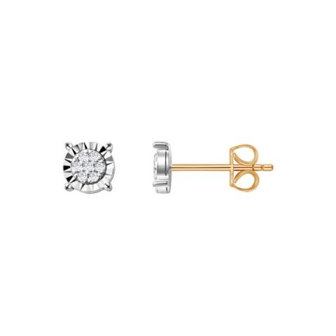 Złote kolczyki KZD6677 - Diament Złote kolczyki KZD6677 - Diament