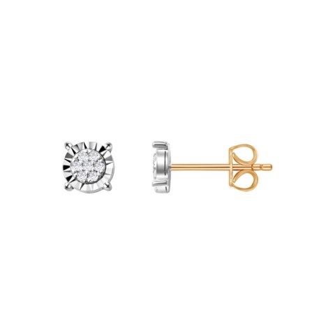 Złote kolczyki KZD6677 - Diament Złote kolczyki KZD6677 - Diament