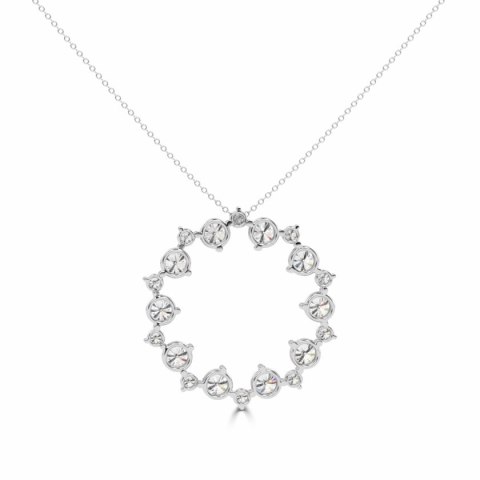 Złoty naszyjnik NBD6263 - Diament Złoty naszyjnik NBD6263 - Diament