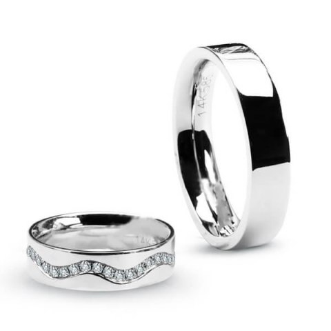 Złota obrączka XBD1751 - Diament Złota obrączka XBD1751 - Diament