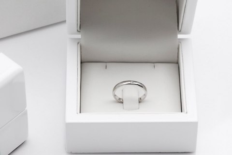Złota obrączka PBD4790 - Diament Złota obrączka PBD4790 - Diament