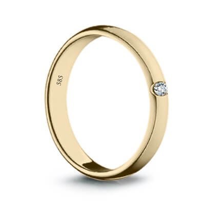 Złoty pierścionek PZD1518 - Diament Złoty pierścionek PZD1518 - Diament