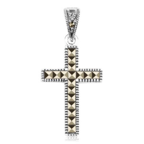 Srebrny krzyżyk CDM3440 - Markazyty Srebrny krzyżyk CDM3440 - Markazyty